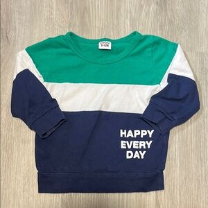 Colorful Kids Shirt - Green, White, and Blue